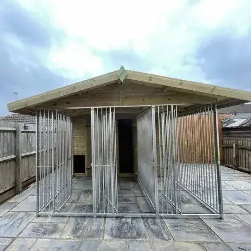 10 X 12 ft Triple Dog Kennel