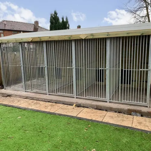 16.5 X 8 ft Five Bay Dog Kennel