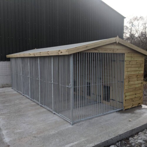 20 X 10 ft Six Bay Dog Kennel