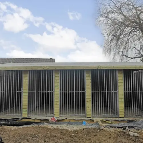 20 X 12 ft Five Bay Dog Kennel