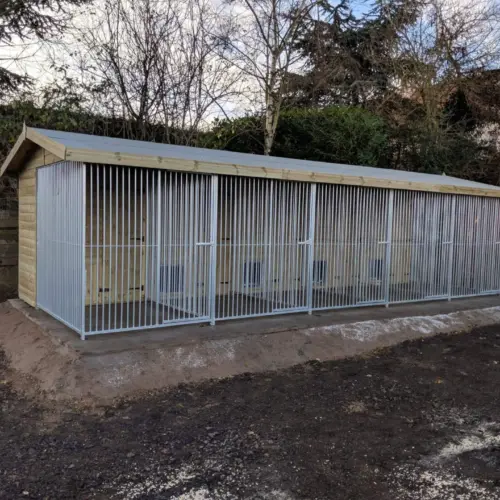 33 X 8 ft Five Bay Dog Kennel