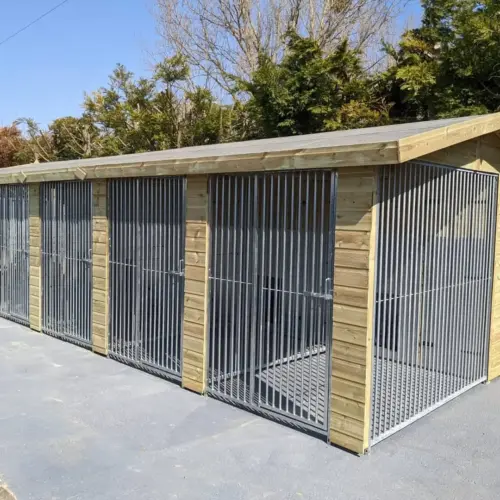 33 X 10 ft Five Bay Dog Kennel