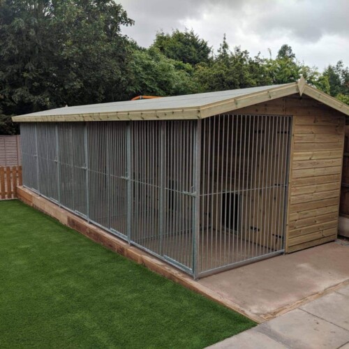 25 X 8 ft Five Bay Dog Kennel