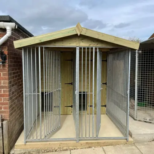 6.5 X 8 ft Double Dog Kennel