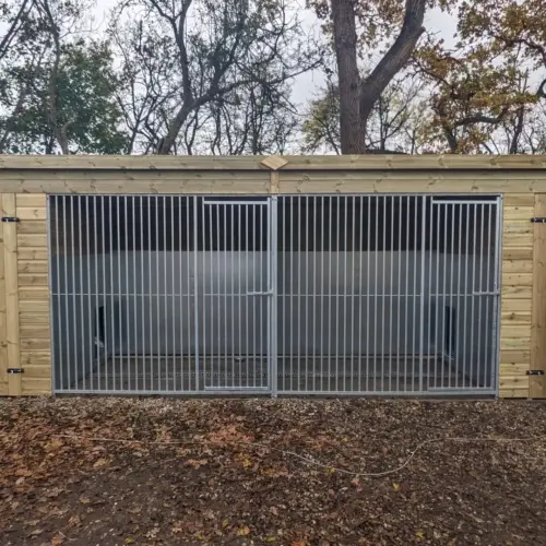 19 X 7 ft Pent Duo Dog Kennel