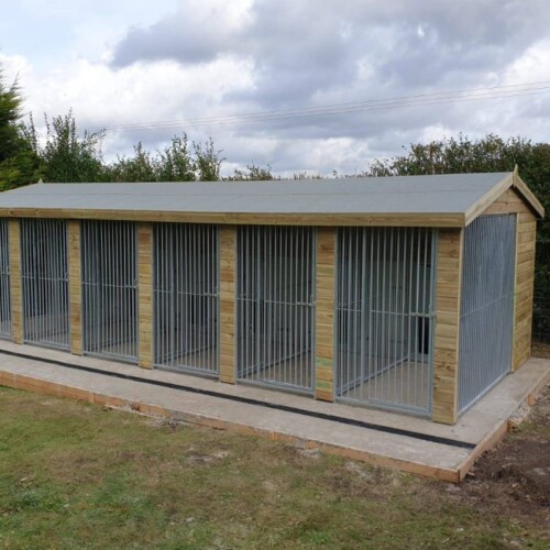Six Bay Dog Kennels